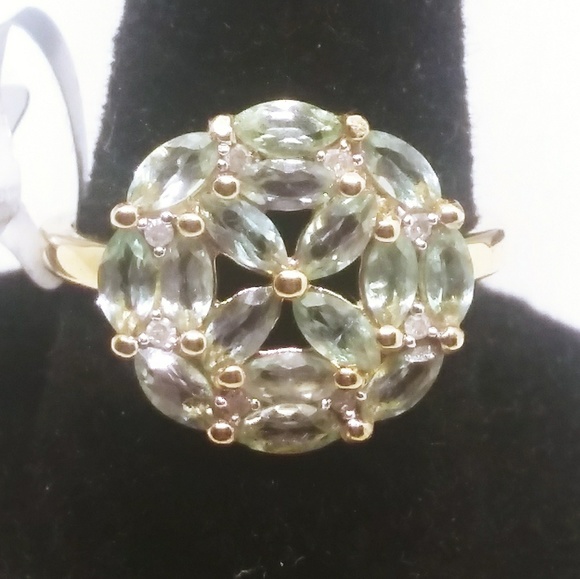 Certified Natural Alexandrite &diamond ring - Picture 6 of 7